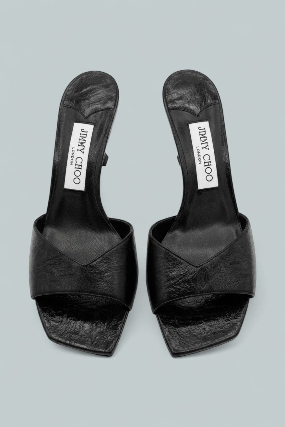 Anise 95 Strappy High Heel Slide Sandals - Black - 8 - Sandals