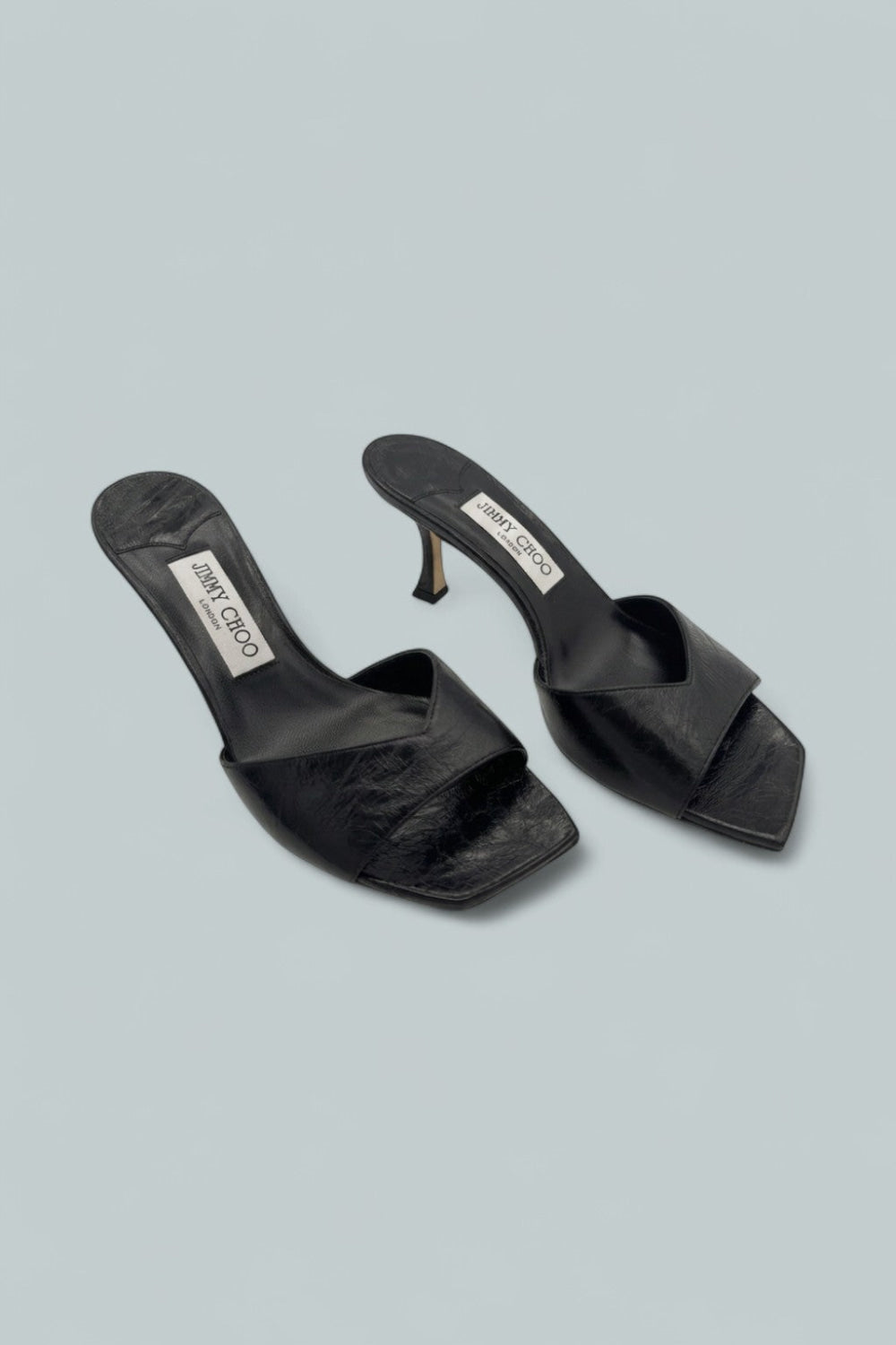 Anise 95 Strappy High Heel Slide Sandals - Black - 8 - Sandals