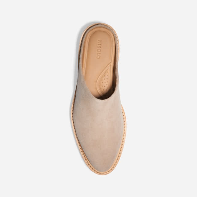 Emilee Lug Mule - Linen Suede