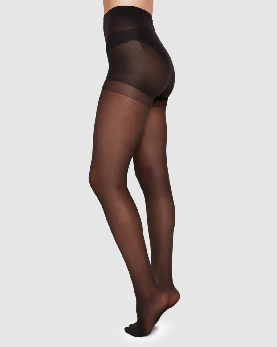 Anna Control Top Tights - Charcoal - Tights