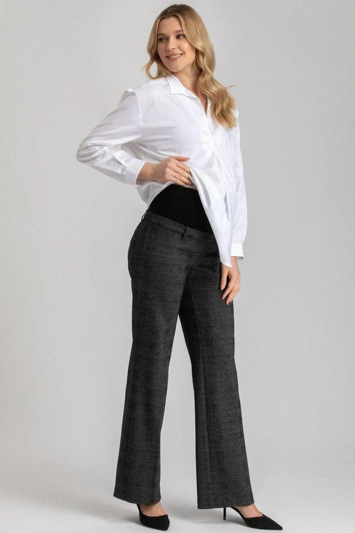 ANNA Maternity Shirt In Poplin - White - Button Down Shirt