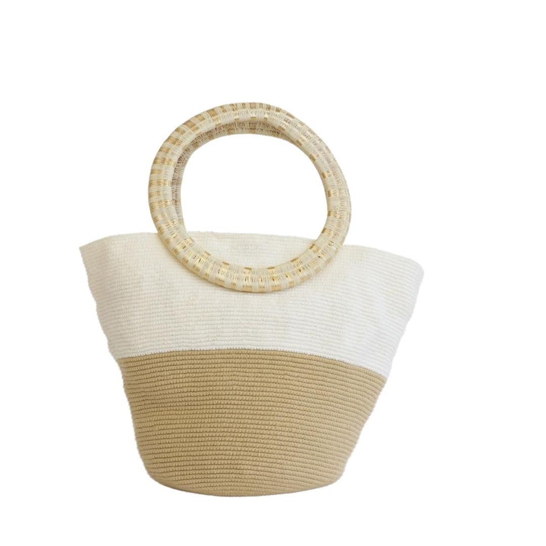 Werregue Tote - White And Cream