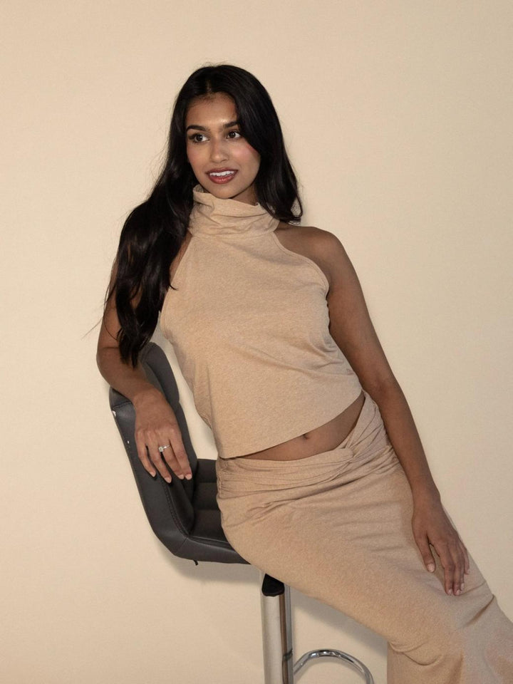 Anya Top - Honey - Halter Top