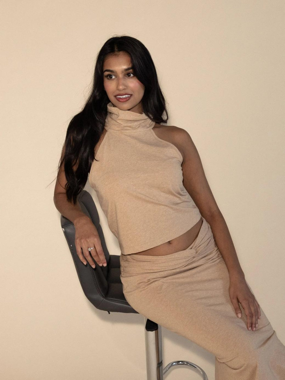 Anya Top - Honey - Halter Top