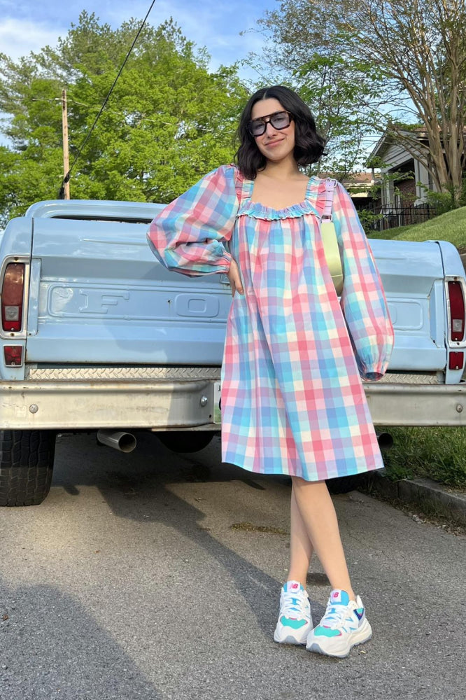 April Dress - Pastel Plaid - Dresses