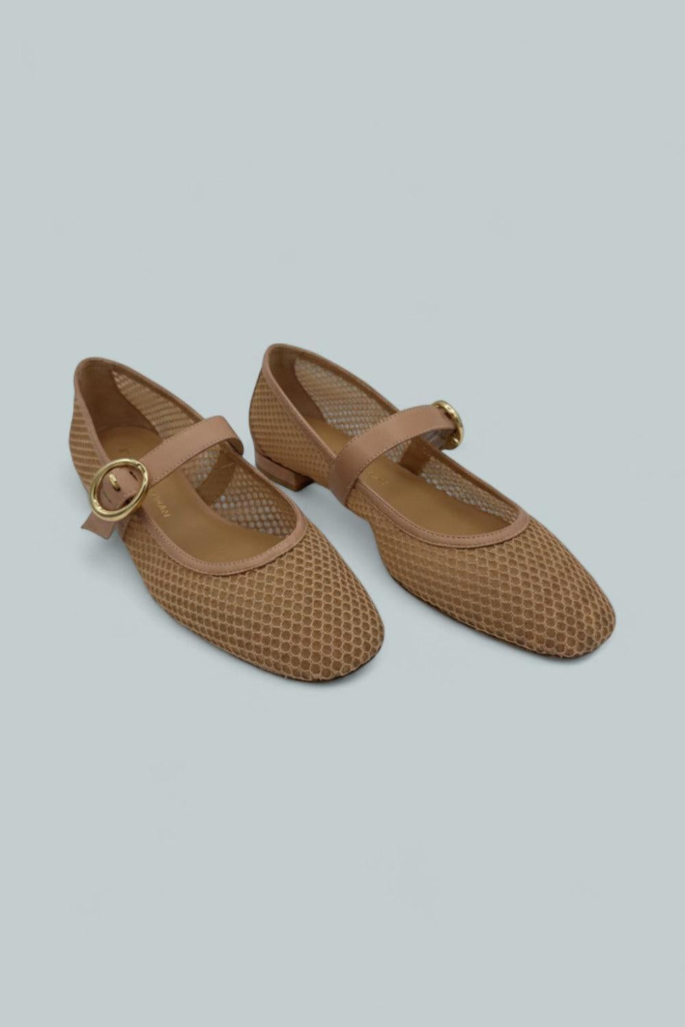 Arabella Mary Jane Flats - Ginger - Mary Jane