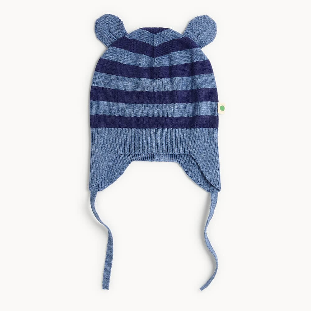 Archie and Attie Knit Set - Dusty Blue - Onesie