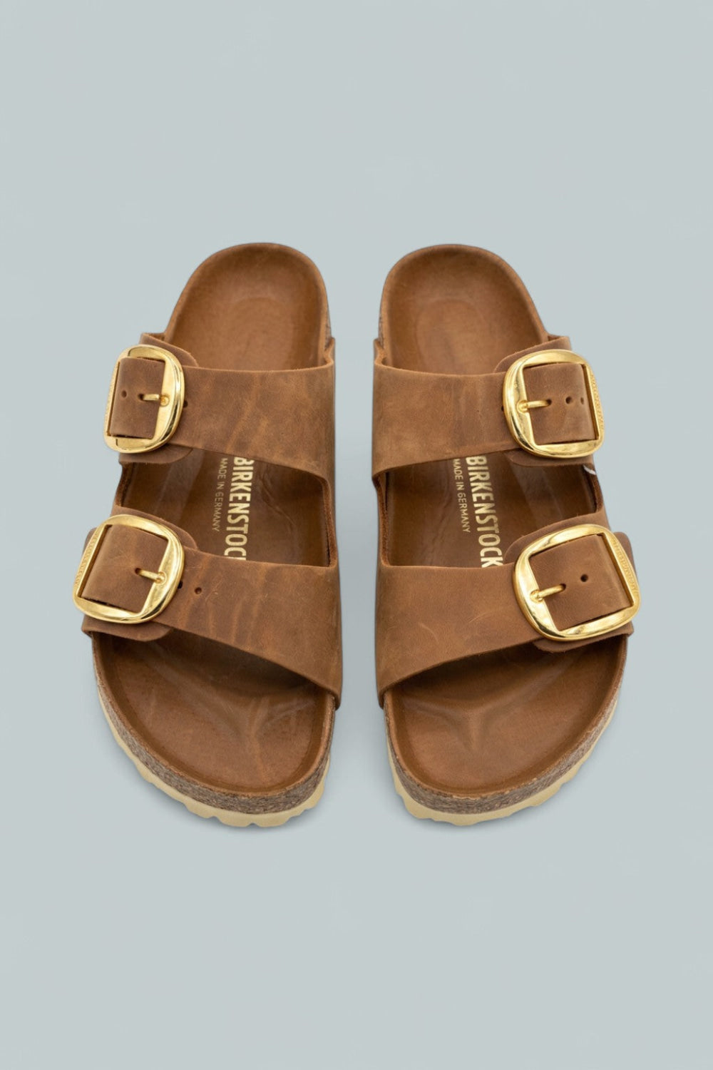 Arizona Big Buckle Slide Sandals - Brown - 7 - Sandals