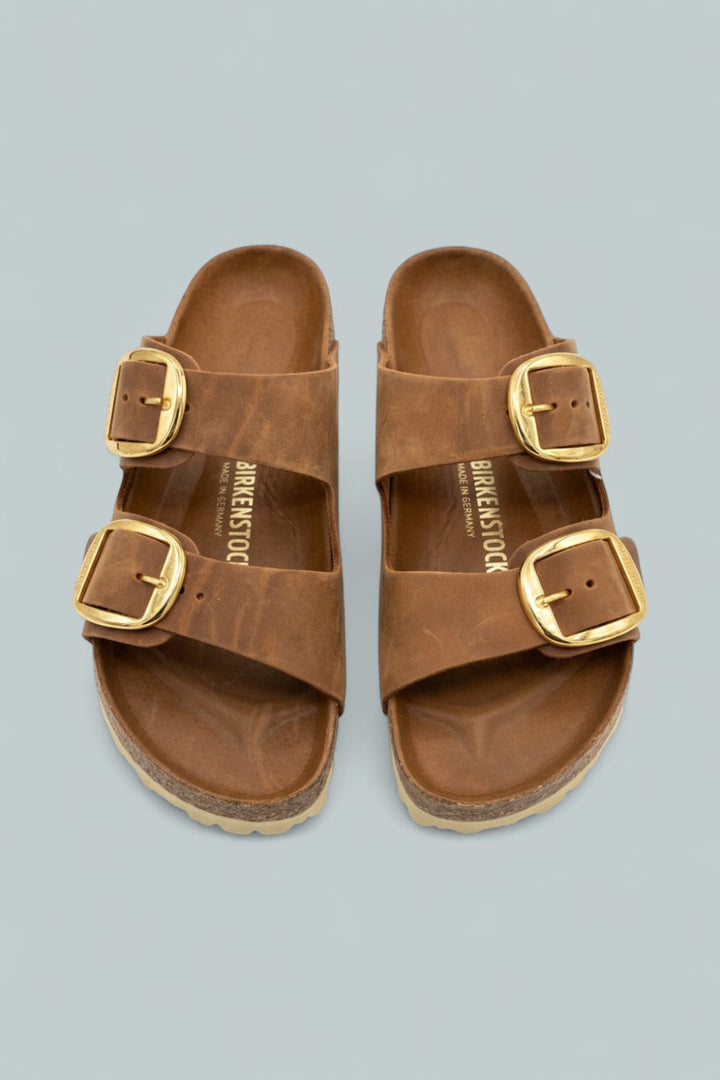 Arizona Big Buckle Slide Sandals - Brown - 7 - Sandals