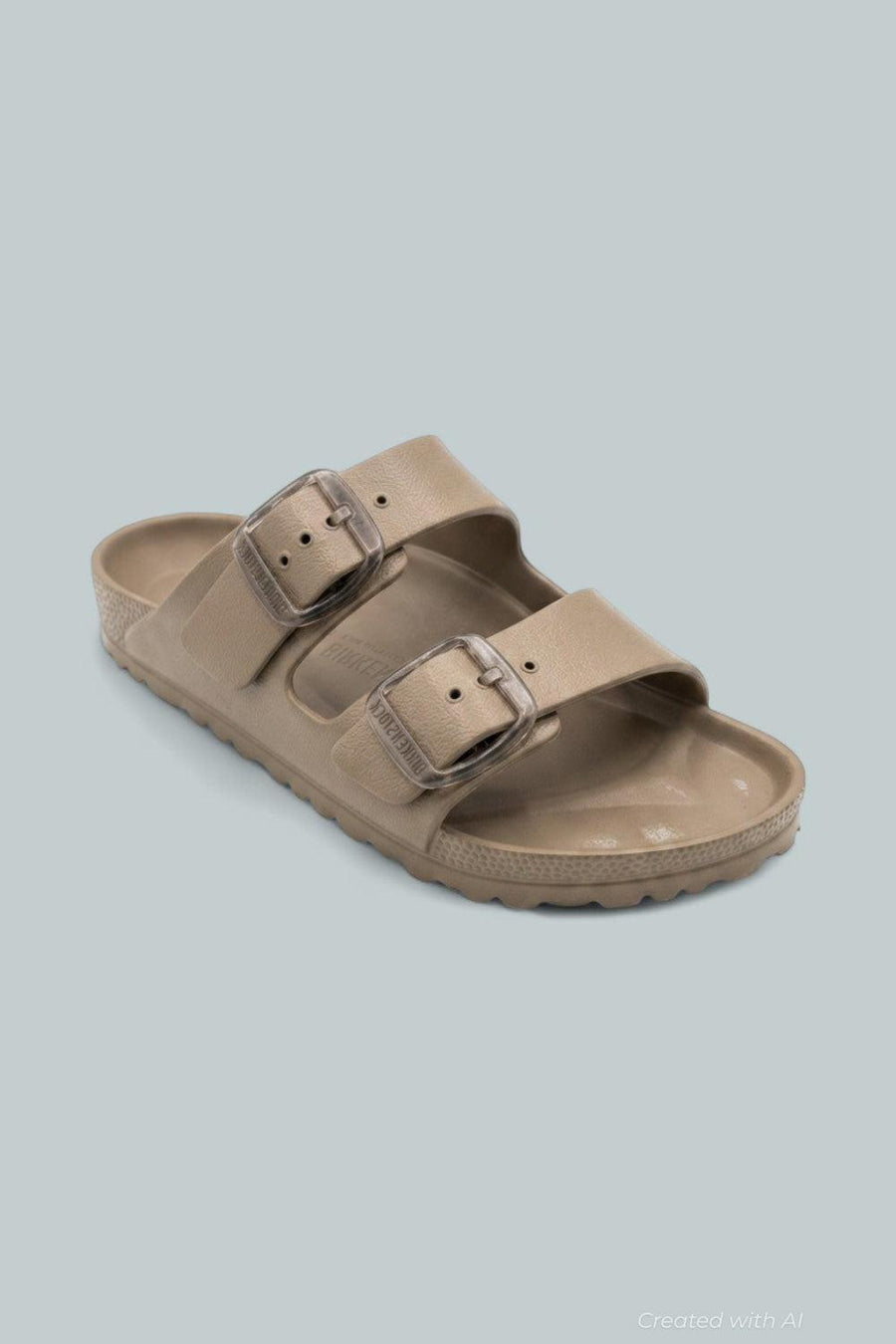 Arizona EVA Big Buckle Sandals - Beige - 8 - Sandals