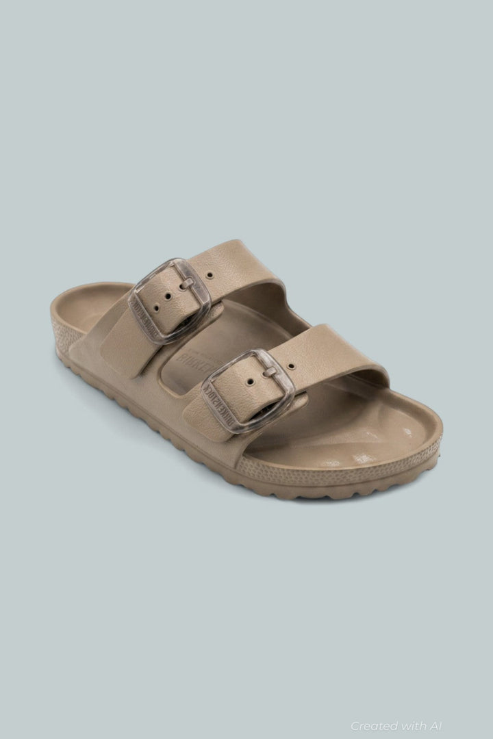 Arizona EVA Big Buckle Sandals - Beige - 8 - Sandals