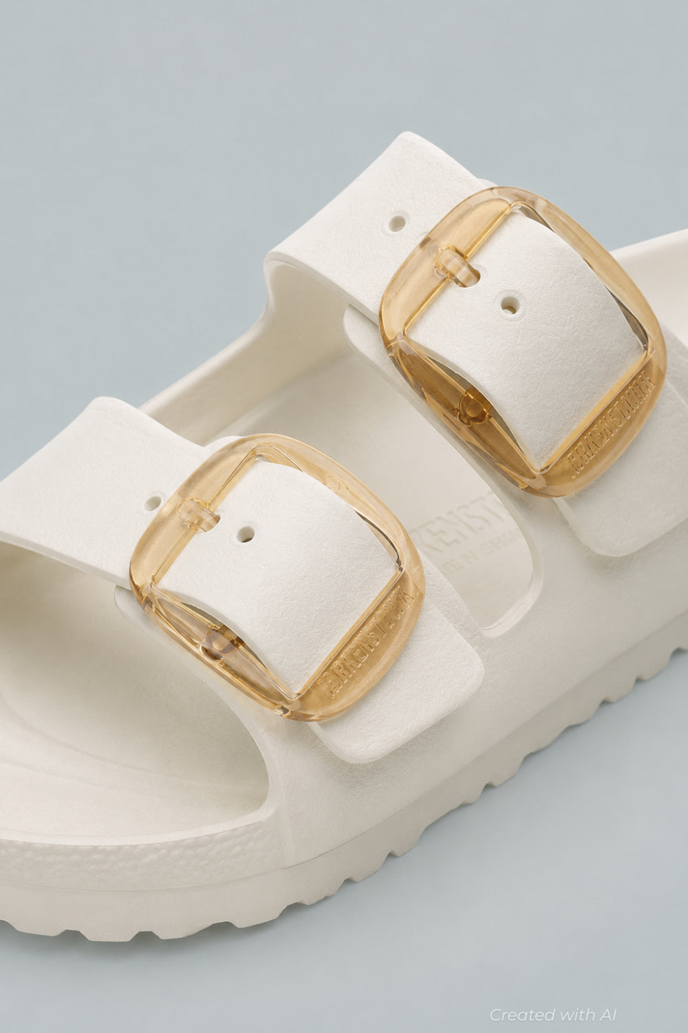 Arizona Eva Big Buckle Women’s Sandals - Eggshell - 8 - Sandal