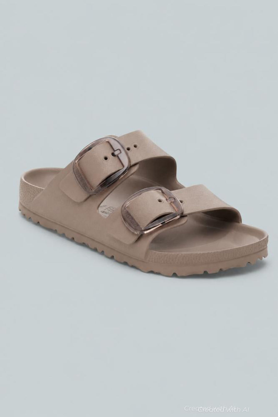 Arizona Eva Big Buckle Women’s Sandals - Grey - 9 - Sandal