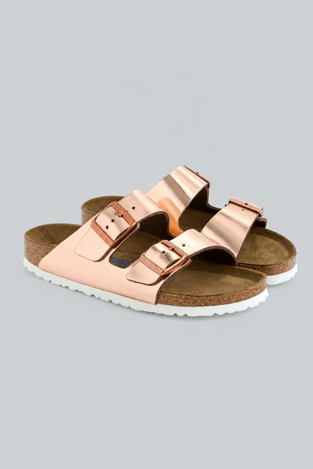 Arizona Soft Footbed Metallic Leather Sandals - Gold - 39 N - Sandal