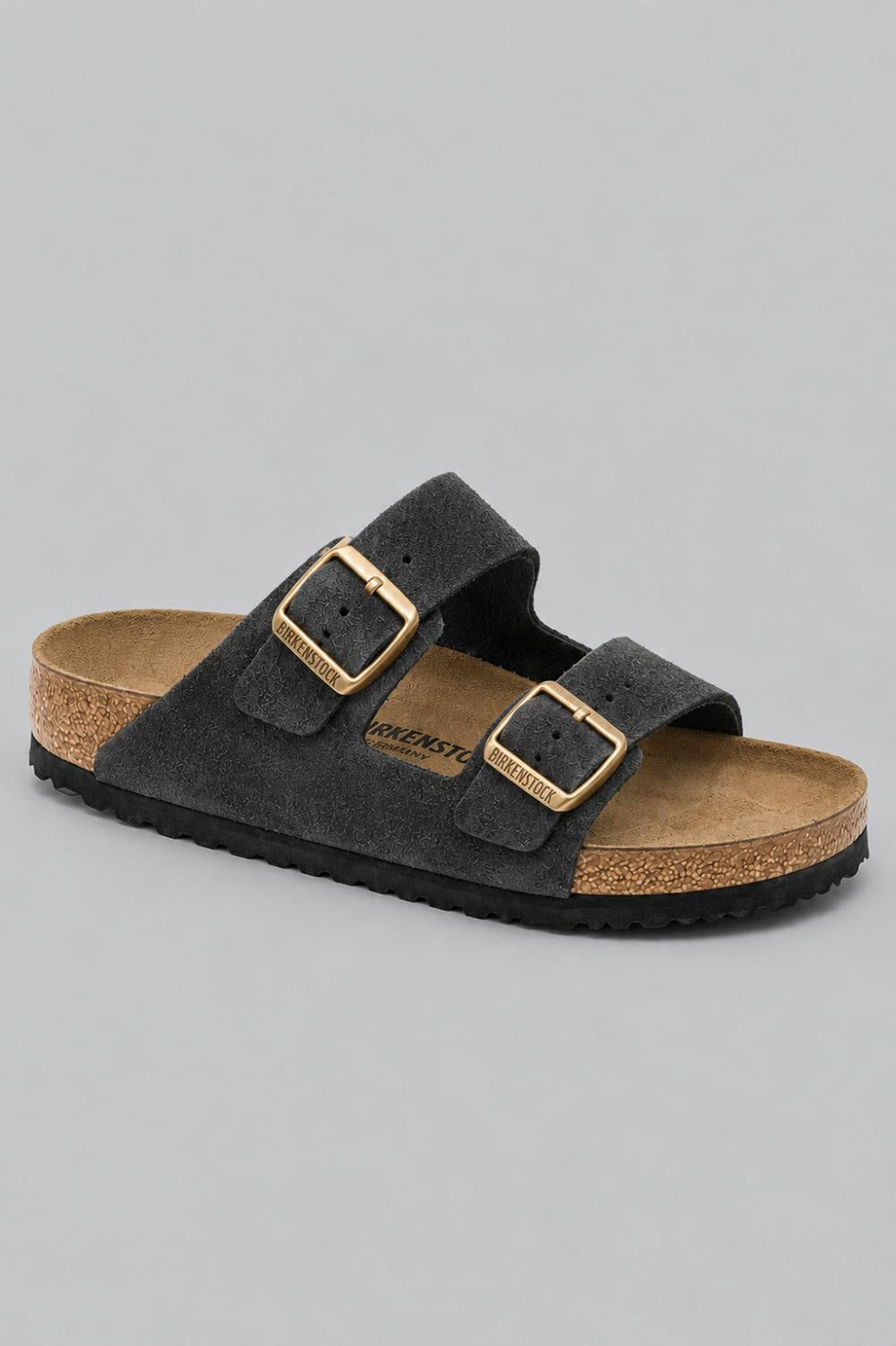 Arizona Suede Shimmer Sandal - Black Shimmering - US 6 / EU 37 - Sandal
