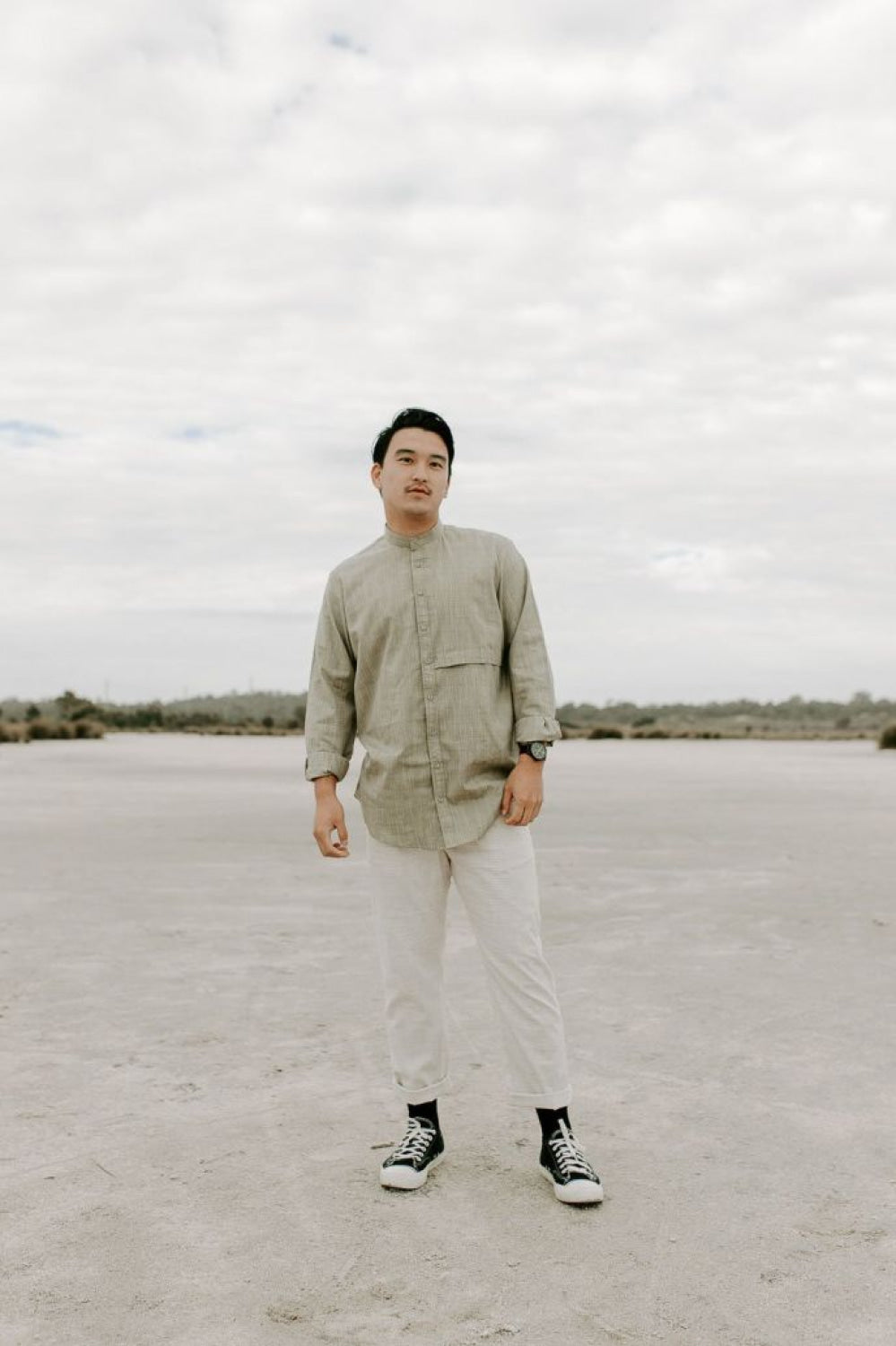 Arlo Shirt - Olive - M - Button Down Shirt