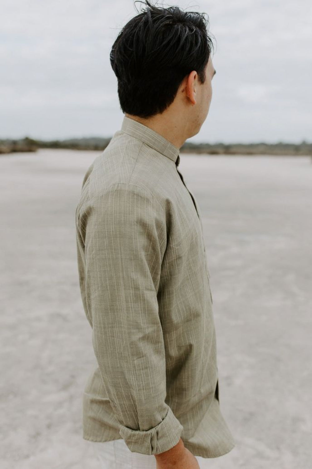 Arlo Shirt - Olive - M - Button Down Shirt