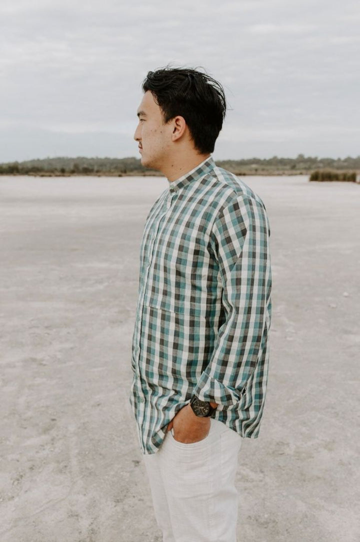 Arlo Shirt - Pine Gingham - Button Down Shirt