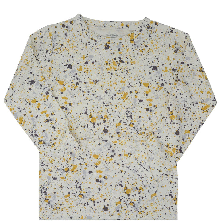 Crew Neck Sweater - Paint Spatter - Terry
