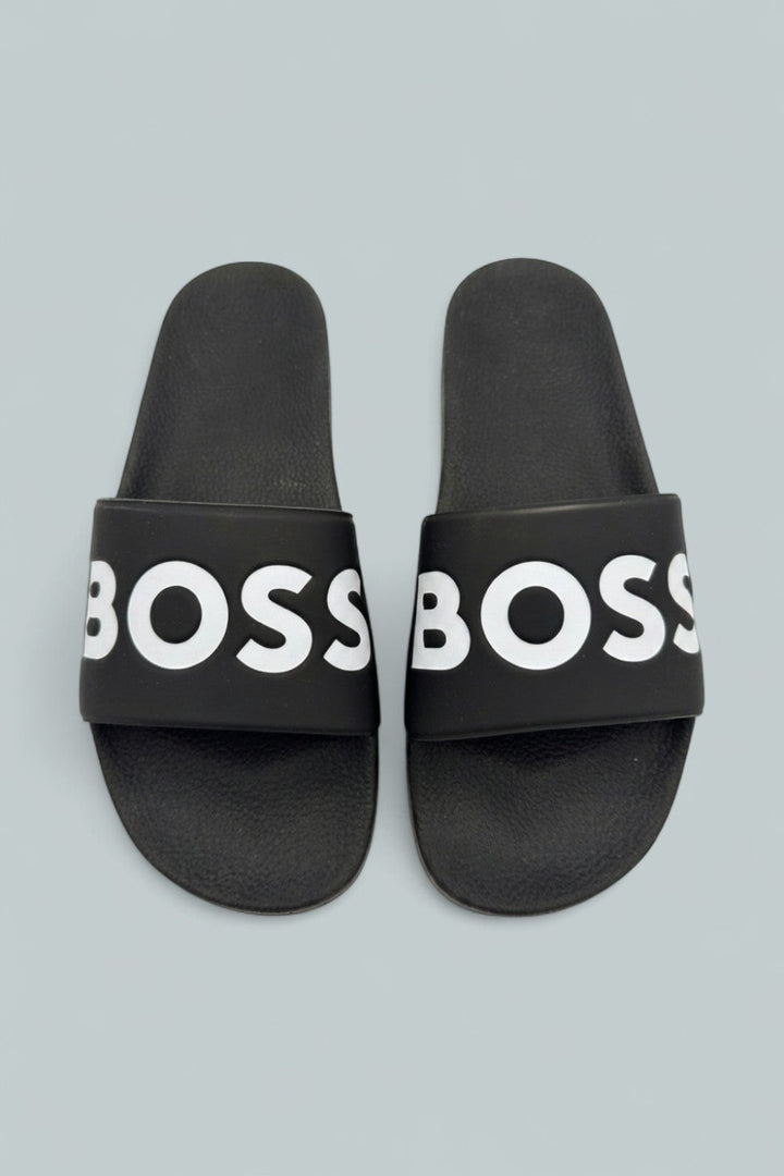 Aryeh Slip-On Slide Sandals - Black - US 12 - Sandals