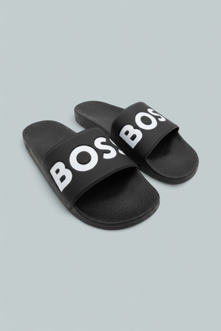Aryeh Slip-On Slide Sandals - Black - US 12 - Sandals