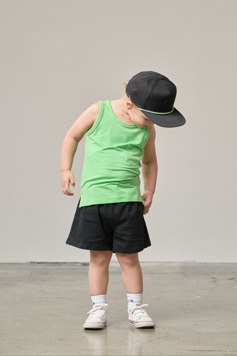 Neon Bamboo Pocket Tank - Green