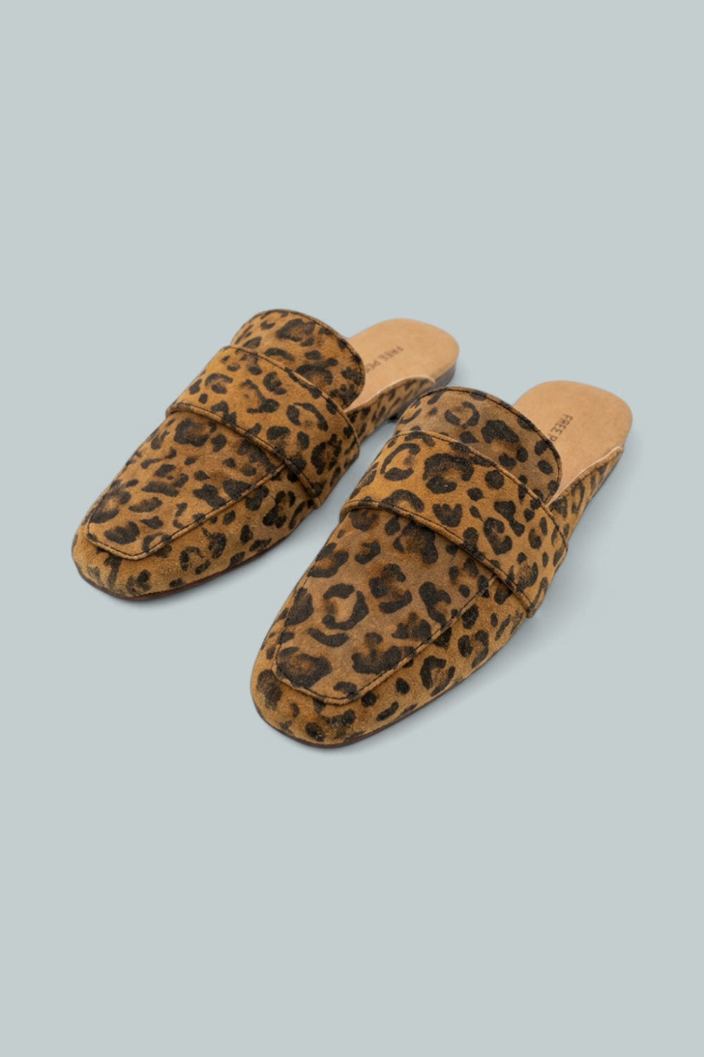 At Ease Embossed Loafers - Leopard Suede - 6 - Mules
