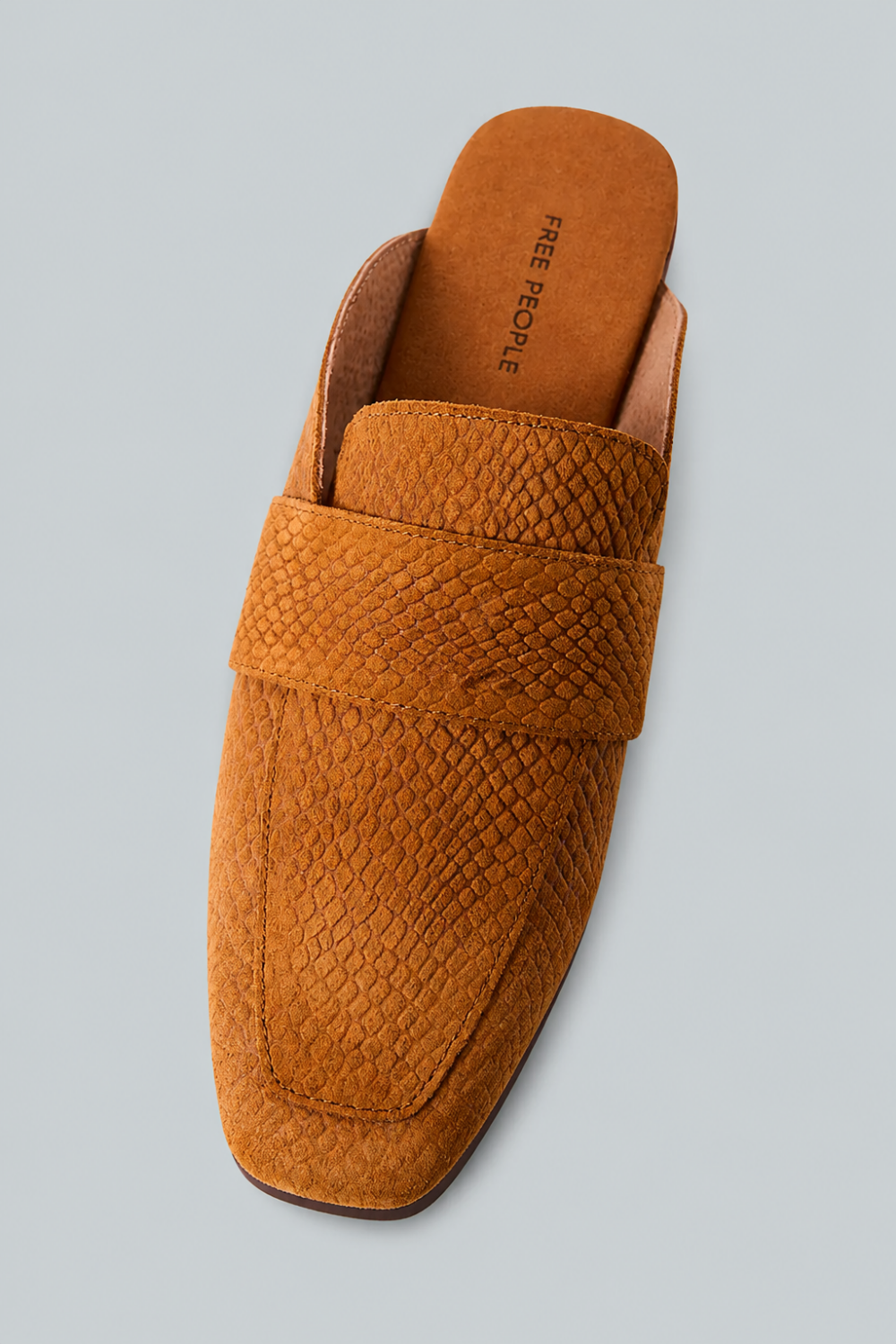 At Ease Embossed Loafers - Tan Suede - US 8 - Mules