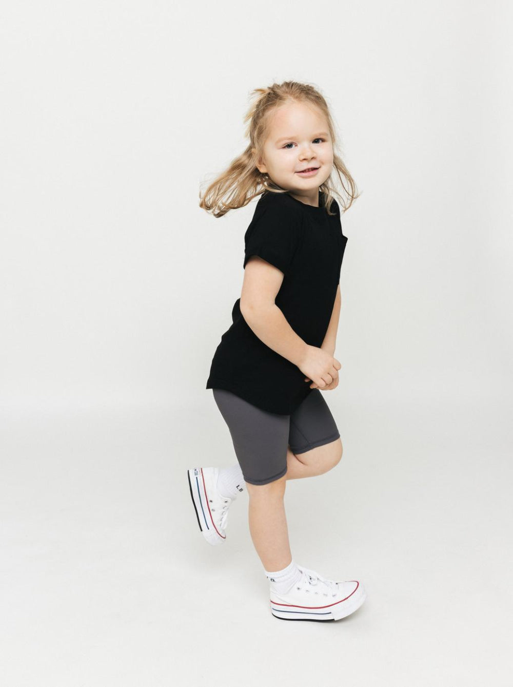 Athletic Ribbed Biker Short - Grey - Shorts