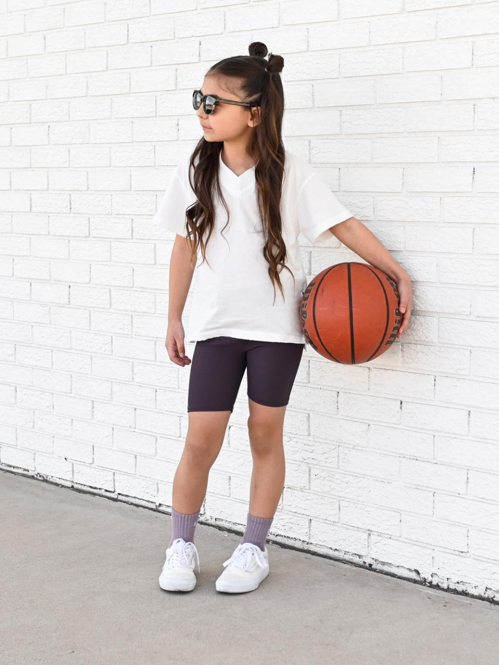 Athletic Ribbed Biker Short - Plum - Shorts