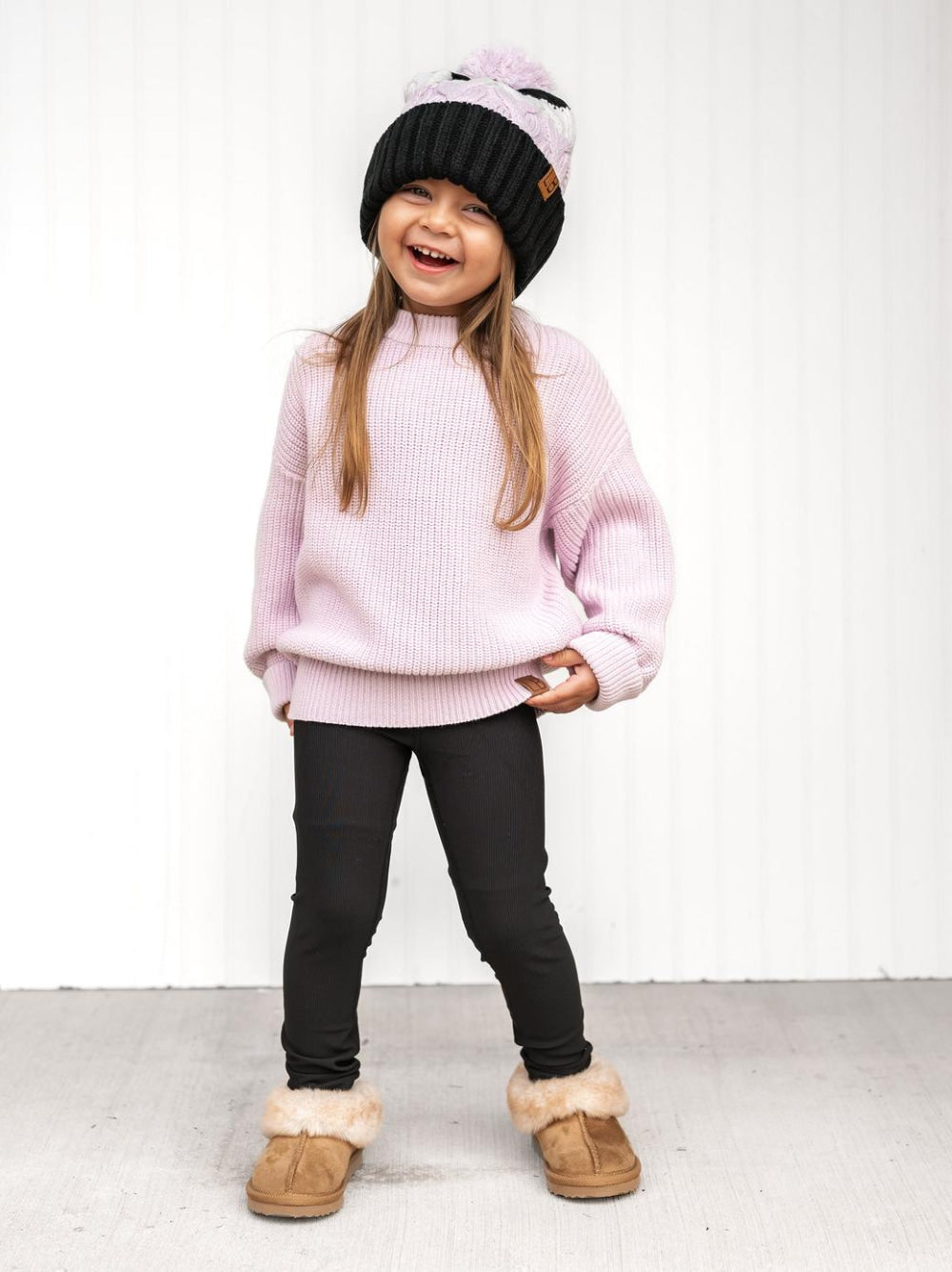 Athletic Ribbed Legging - Black - Leggings