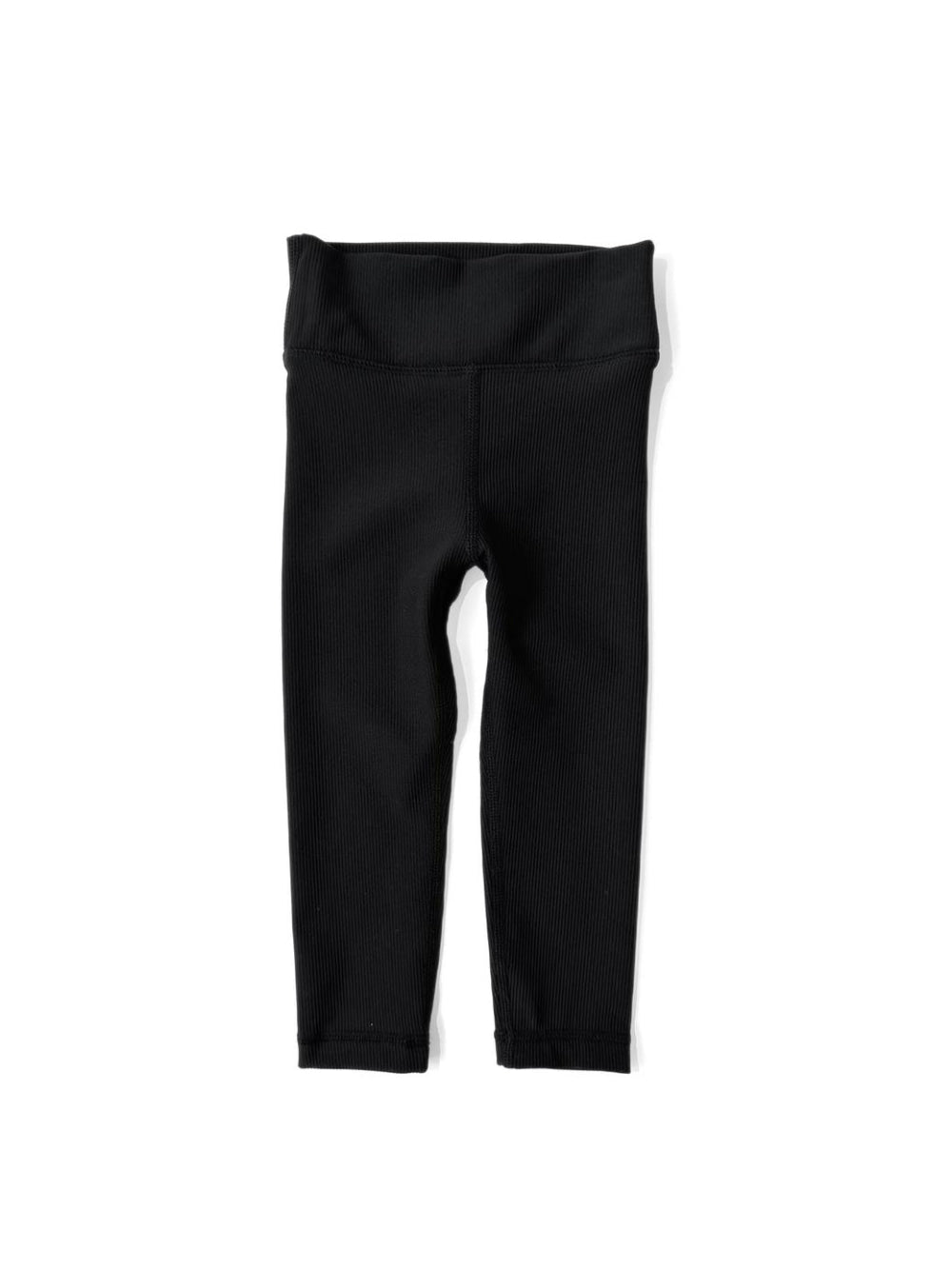 Athletic Ribbed Legging - Black - Leggings