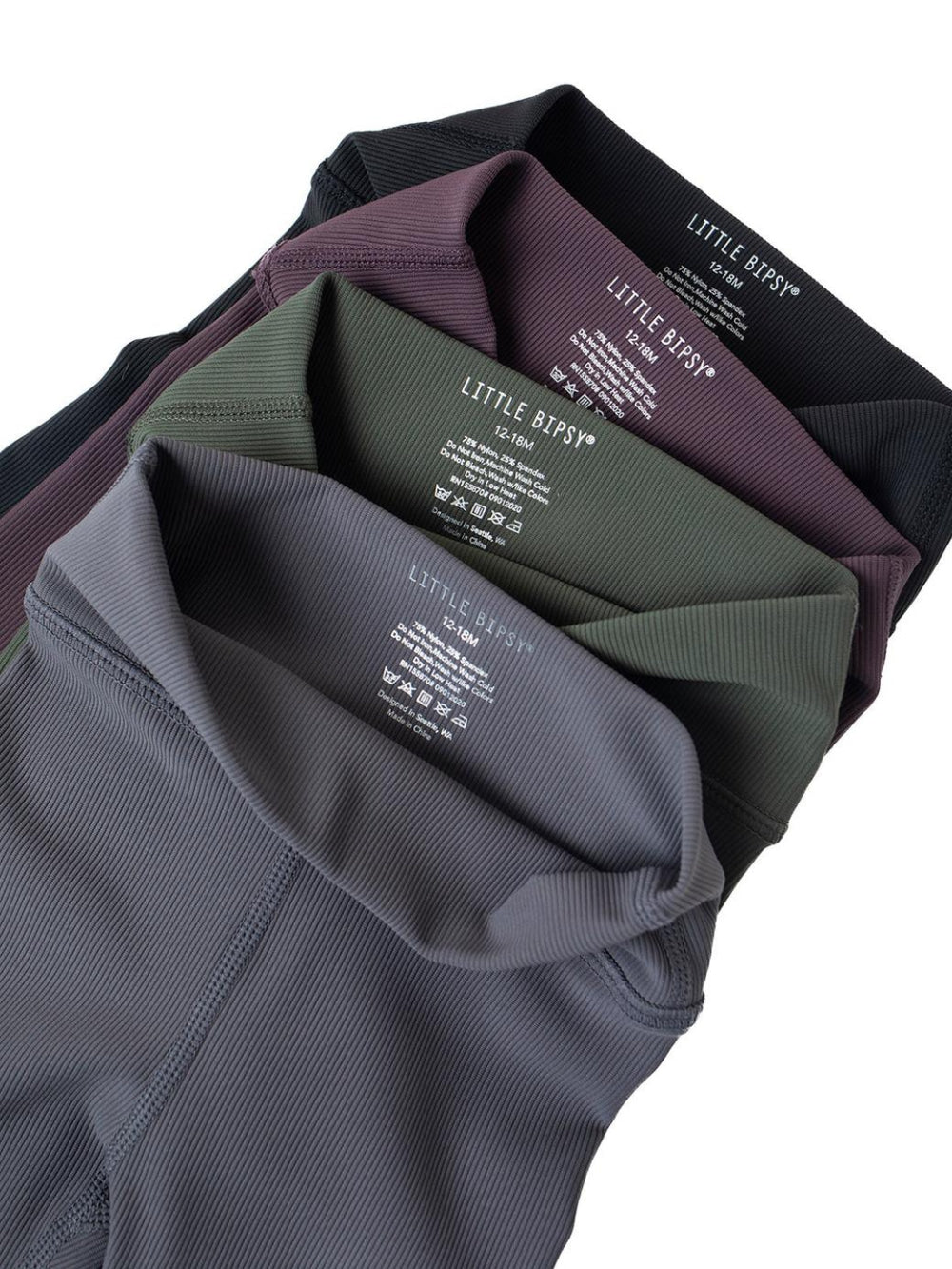 Athletic Ribbed Legging - Forest - Leggings
