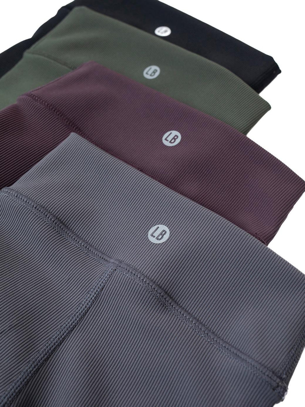 Athletic Ribbed Legging - Plum - Leggings