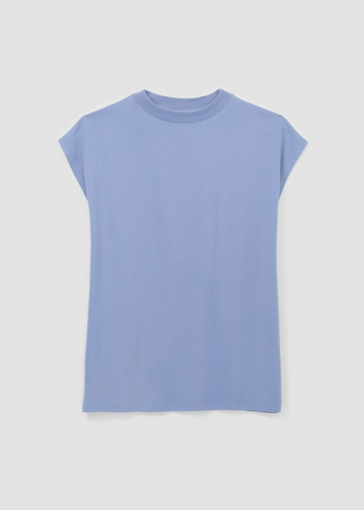 Aukai Organic Cotton Top - Washed Blue - Shirt