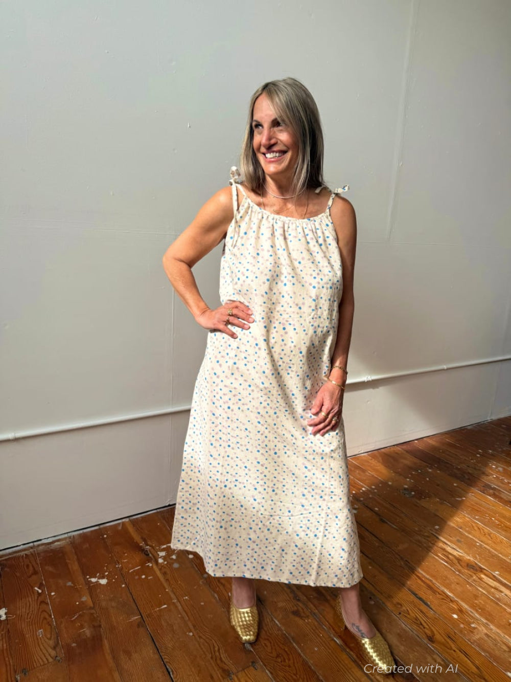 Aurore Dress - Rain Dots - One Size - Dresses