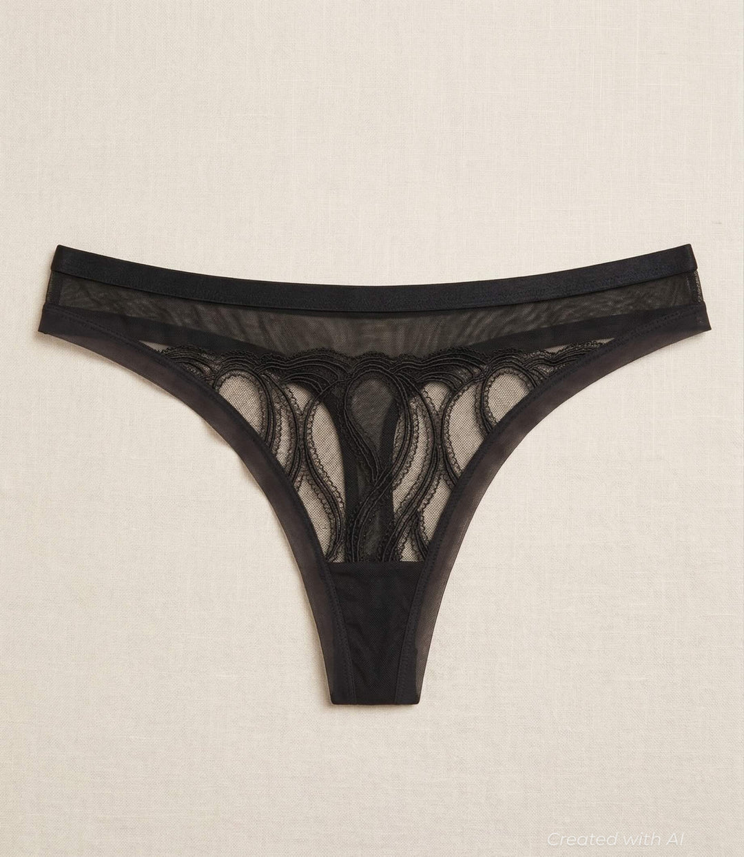 Authenticity Over Everything Thong - Black - FINAL SALE - XL - Underwear