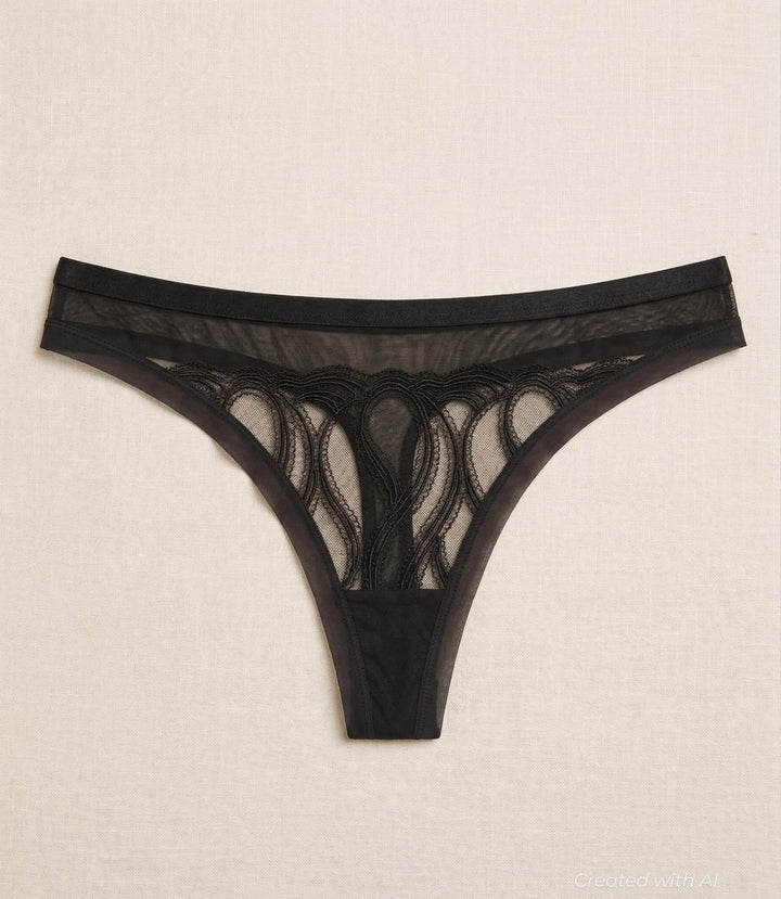 Authenticity Over Everything Thong - Black - FINAL SALE - XL - Underwear