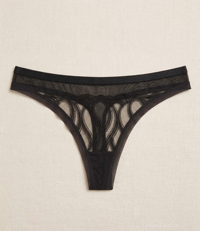 Authenticity Over Everything Thong - Black - FINAL SALE - XL - Underwear