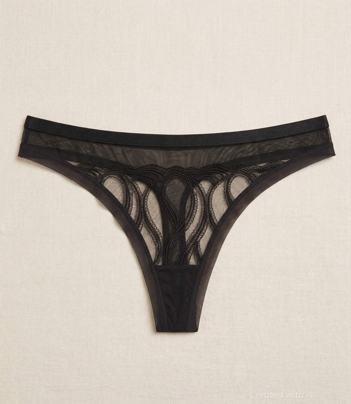 Authenticity Over Everything Thong - Black - FINAL SALE - XL - Underwear