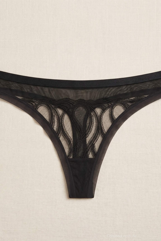 Authenticity Over Everything Thong - Black - FINAL SALE - XL - Underwear
