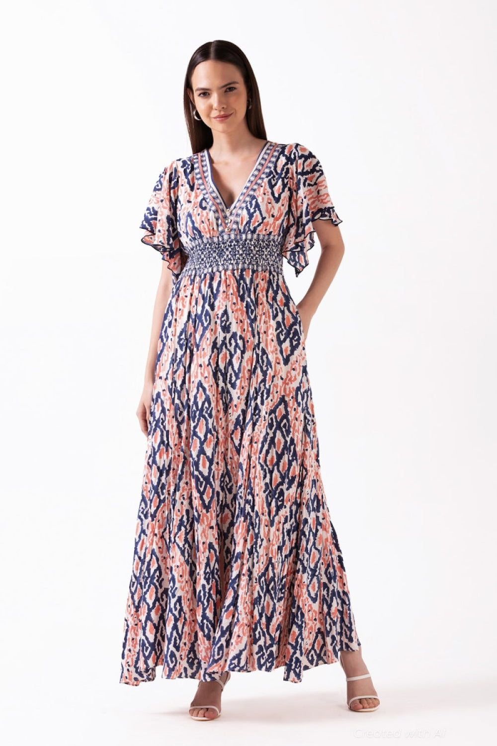 Avatara Maxi Dress - Coral - Dresses