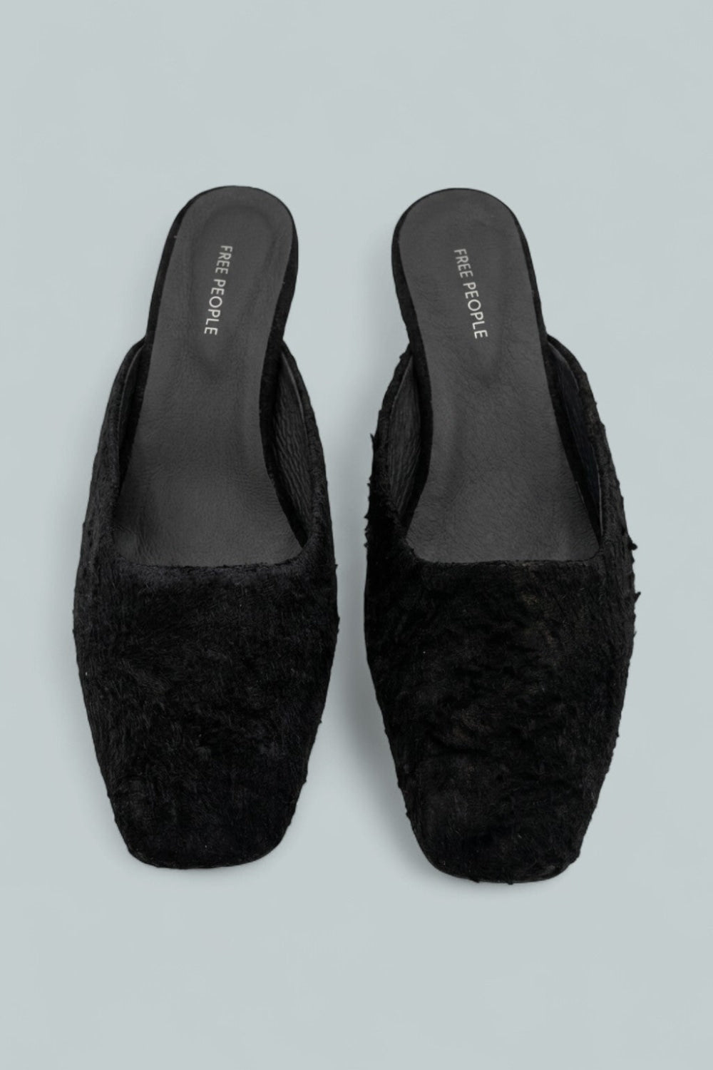 Avenue Mules - Black Hairy Suede - 8 - Mules
