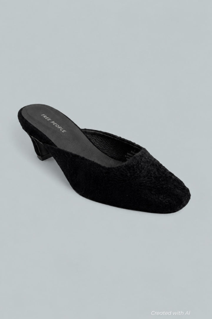 Avenue Mules - Black Hairy Suede - US 8 - Mules