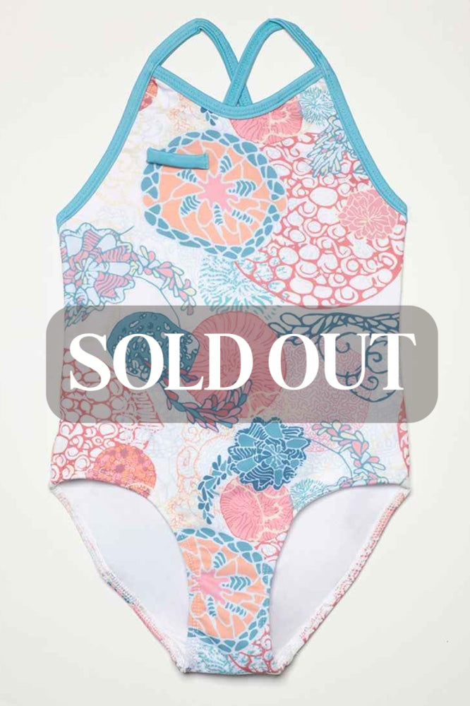 Ayla Full Piece Suit - Coral - One Piece Swim