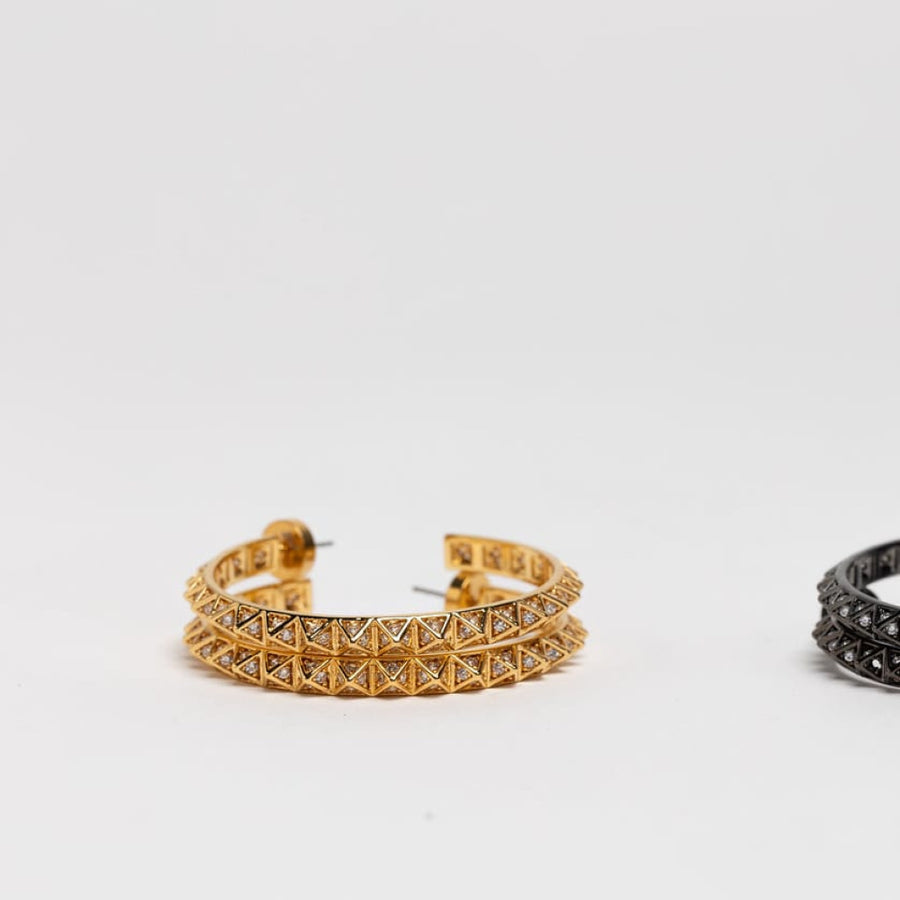 Ayla Hoop Earrings - Gold - One Size - Earrings