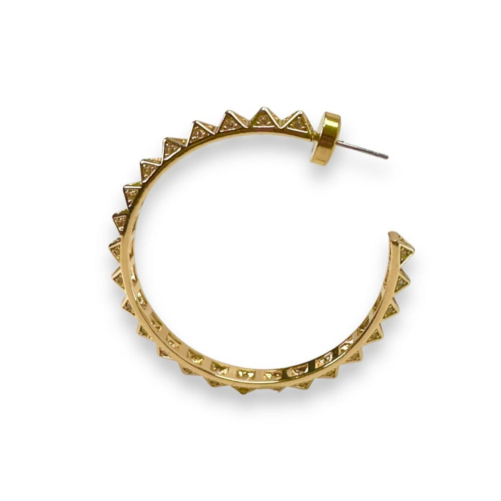 Ayla Hoop Earrings - Gold - One Size - Earrings