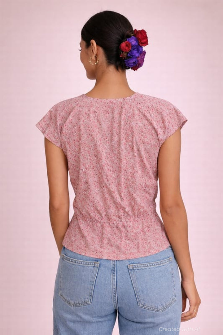 Azure Top - M - Shirt