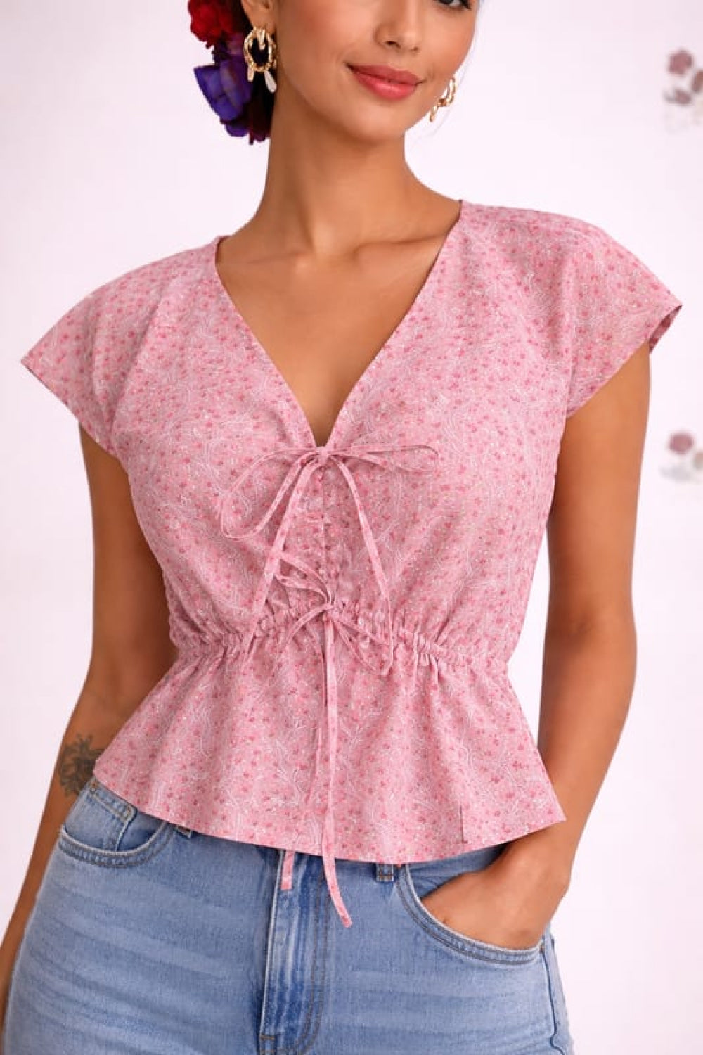 Azure Top - M - Shirt