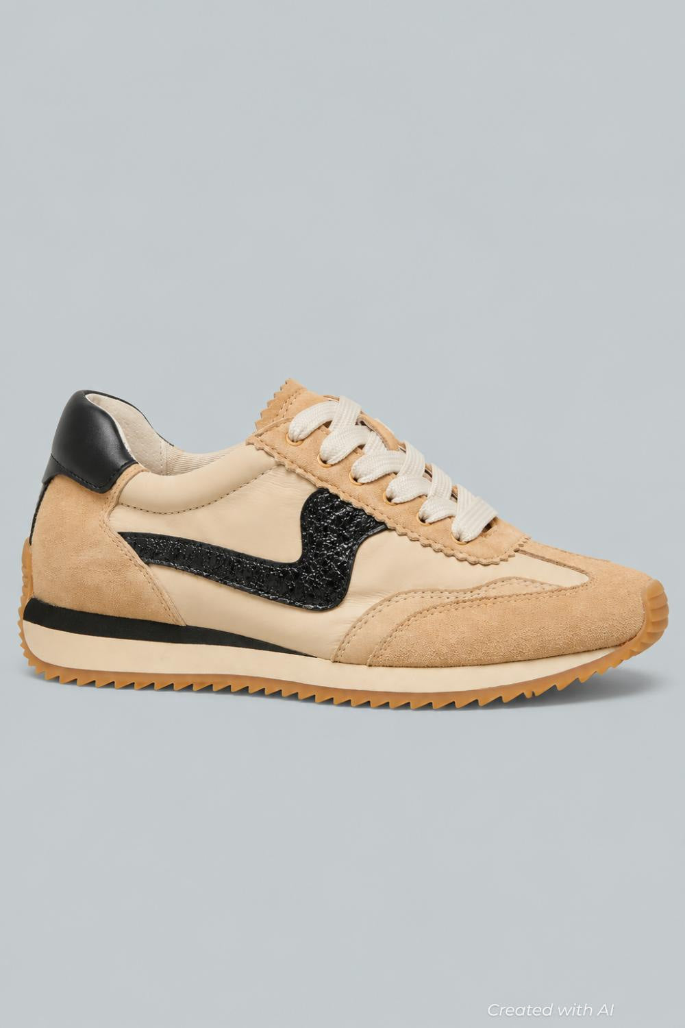 B.ntcd Lace Up Sneakers - Beige - 8.5 - Sneaker